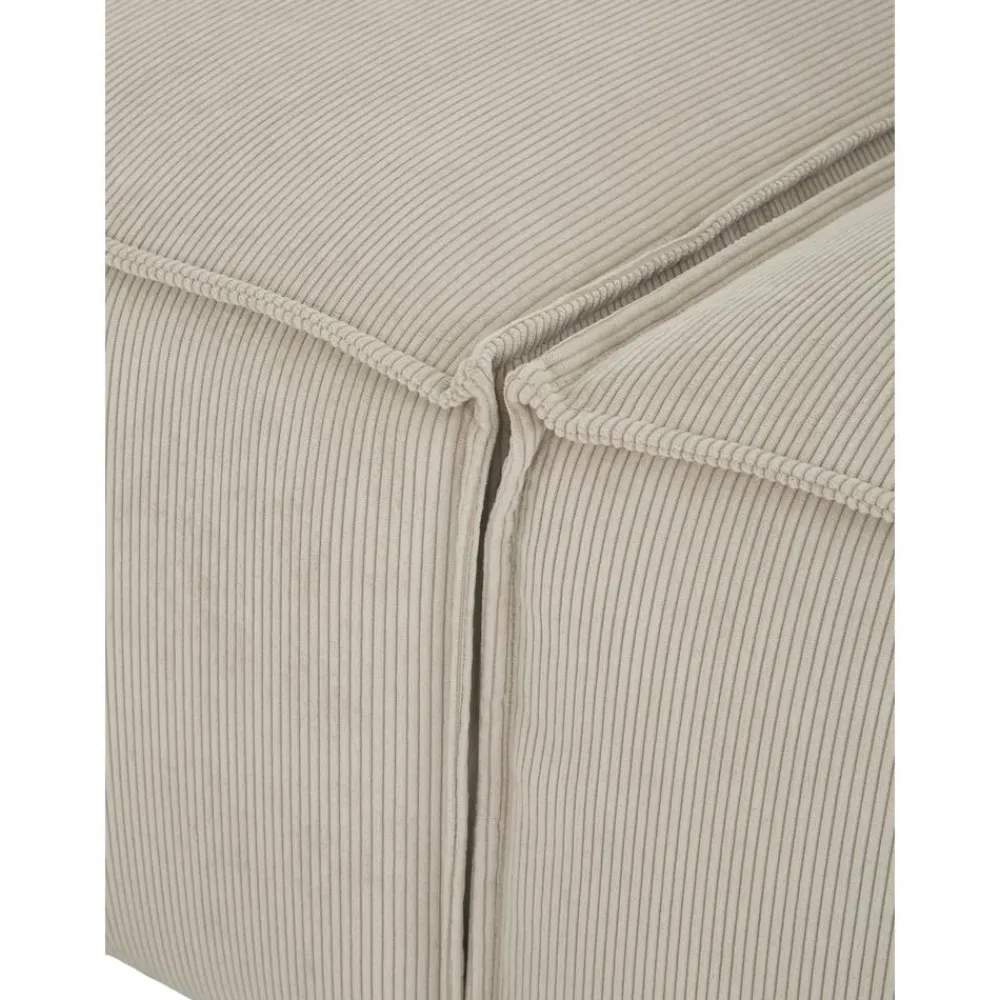 Divano Componibile 4 Posti In Velluto A Coste Con Poggiapiedi Lennon*Westwing Collection Hot