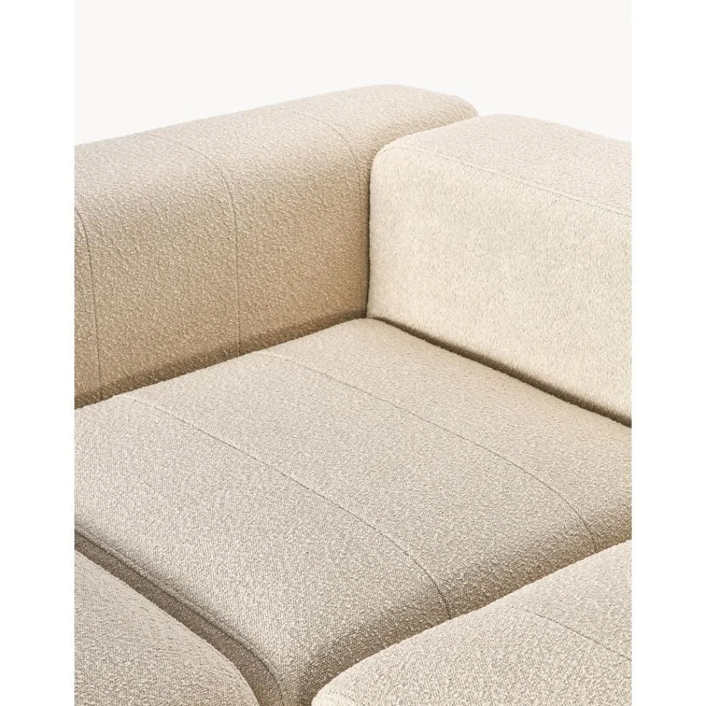 Divano Componibile 4 Posti In Boucle Con Poggiapiedi Lena*Westwing Collection Sale