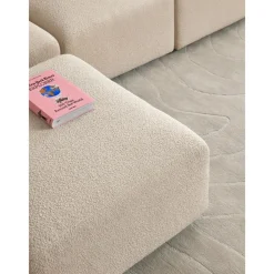 Divano Componibile 4 Posti In Boucle Con Poggiapiedi Lena*Westwing Collection Sale