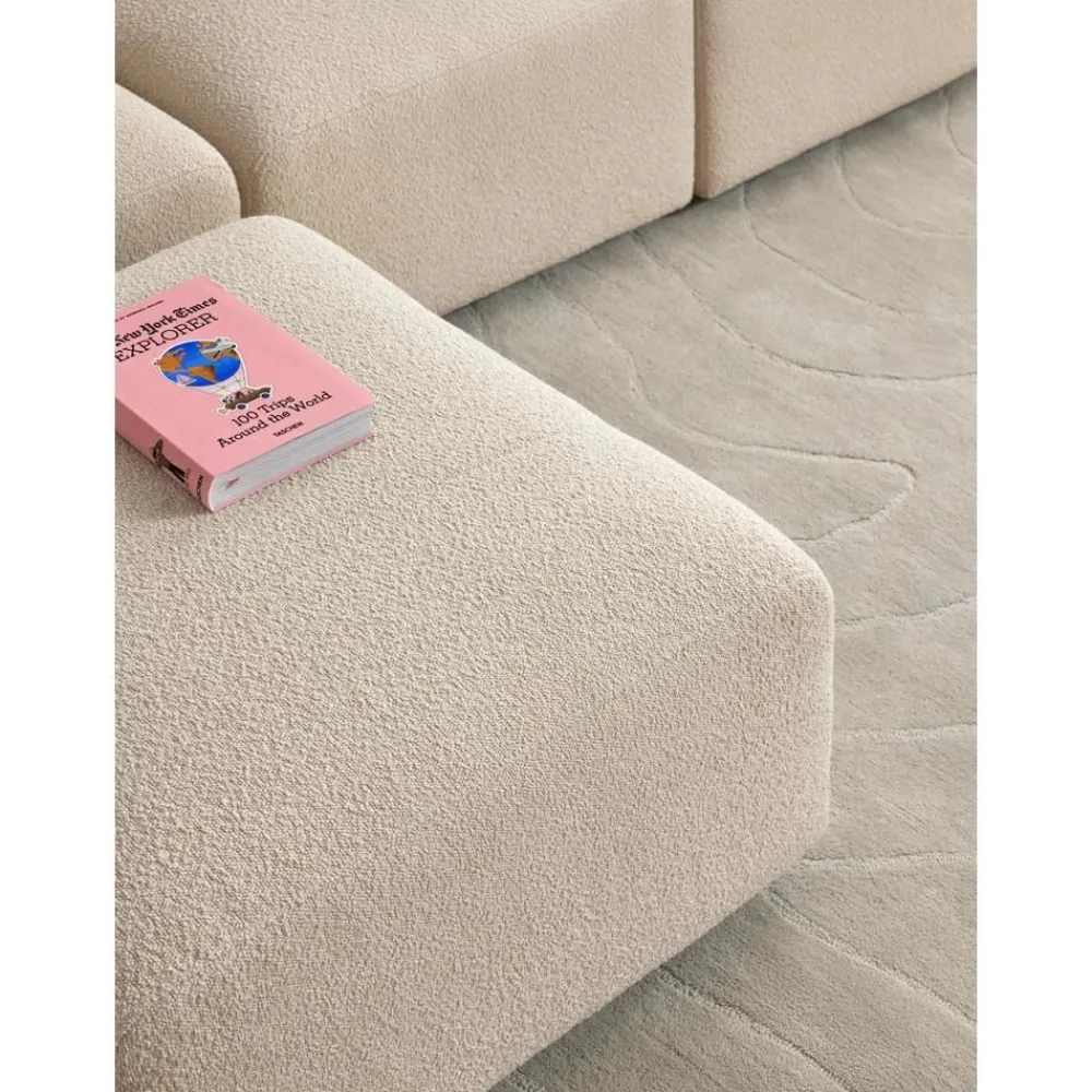 Divano Componibile 4 Posti In Boucle Con Poggiapiedi Lena*Westwing Collection Sale