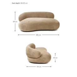 Divano Curvo 2 Posti Alba*Westwing Collection Fashion