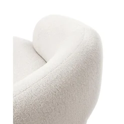 Divano Curvo 3 Posti In Teddy Alba*Westwing Collection Outlet