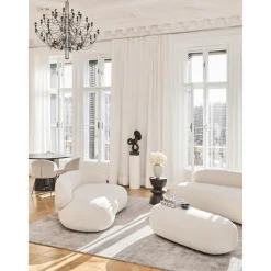 Divano Curvo 2 Posti In Teddy Alba*Westwing Collection Outlet