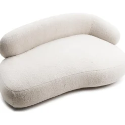 Divano Curvo 2 Posti In Teddy Alba*Westwing Collection Outlet