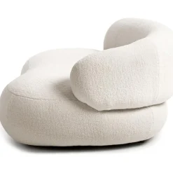 Divano Curvo 2 Posti In Teddy Alba*Westwing Collection Outlet