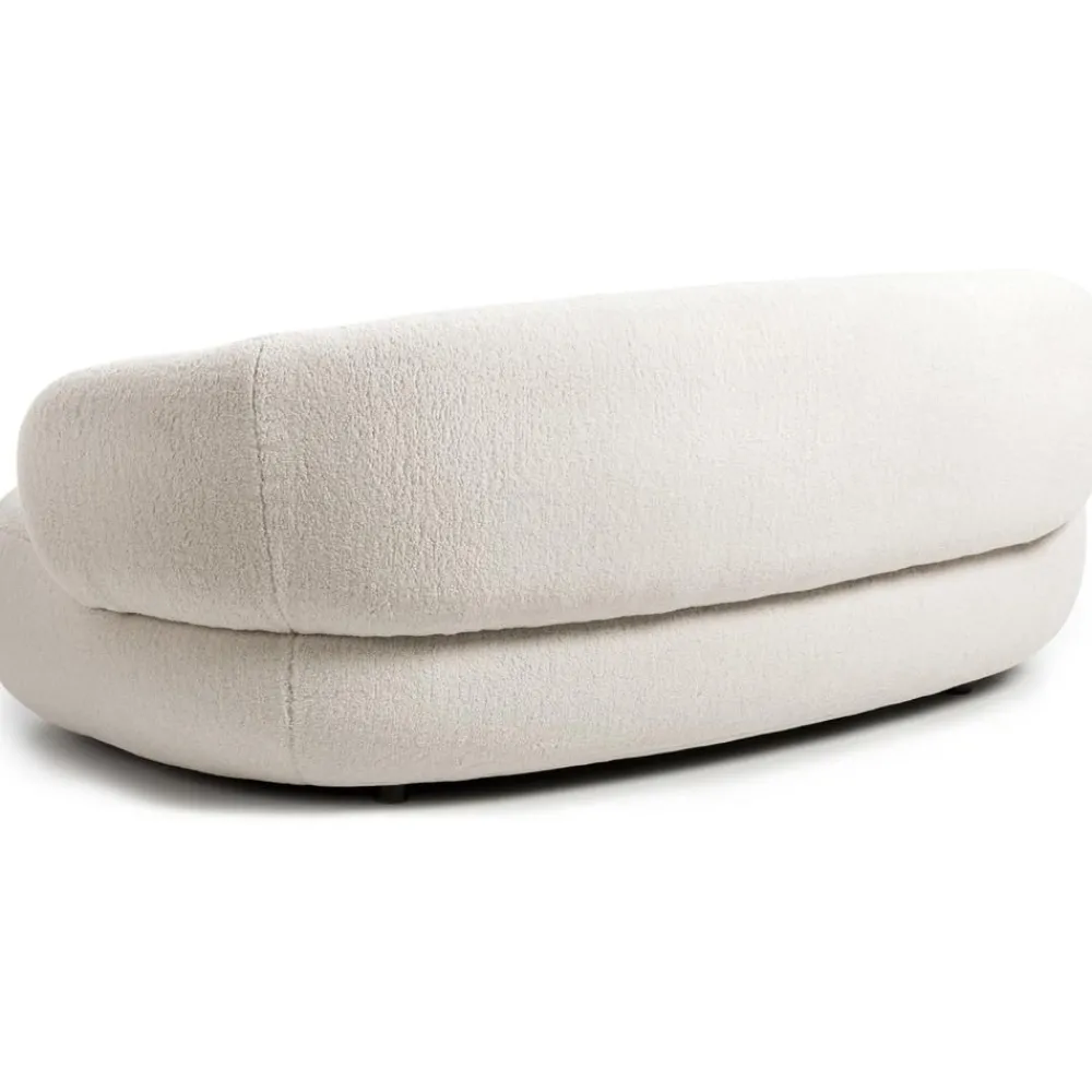 Divano Curvo 2 Posti In Teddy Alba*Westwing Collection Outlet