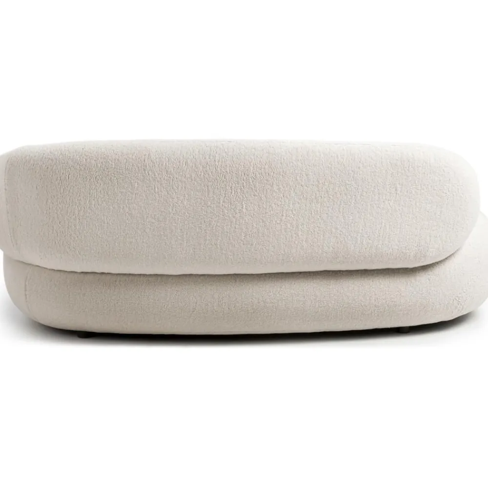 Divano Curvo 2 Posti In Teddy Alba*Westwing Collection Outlet