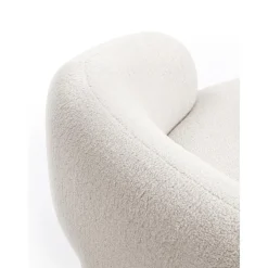 Divano Curvo 2 Posti In Teddy Alba*Westwing Collection Outlet