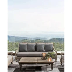 Divano Da Giardino 4 Posti In Legno Di Teak Bali*Bizzotto Discount