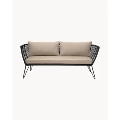 Divano Da Giardino 2 Posti In Tessuto Beige Mundo*Bloomingville Discount