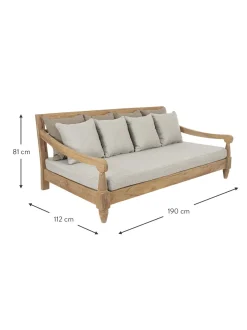 Divano Da Giardino 4 Posti In Legno Di Teak Bali