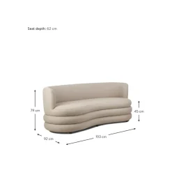 Divano Di Design 3 Posti In Boucle Solomon*Westwing Collection New