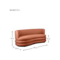 Divano Di Design 3 Posti In Boucle Solomon*Westwing Collection Hot