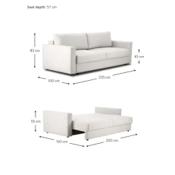 Divano Letto 3 Posti Con Contenitore Tasha*Westwing Collection Discount