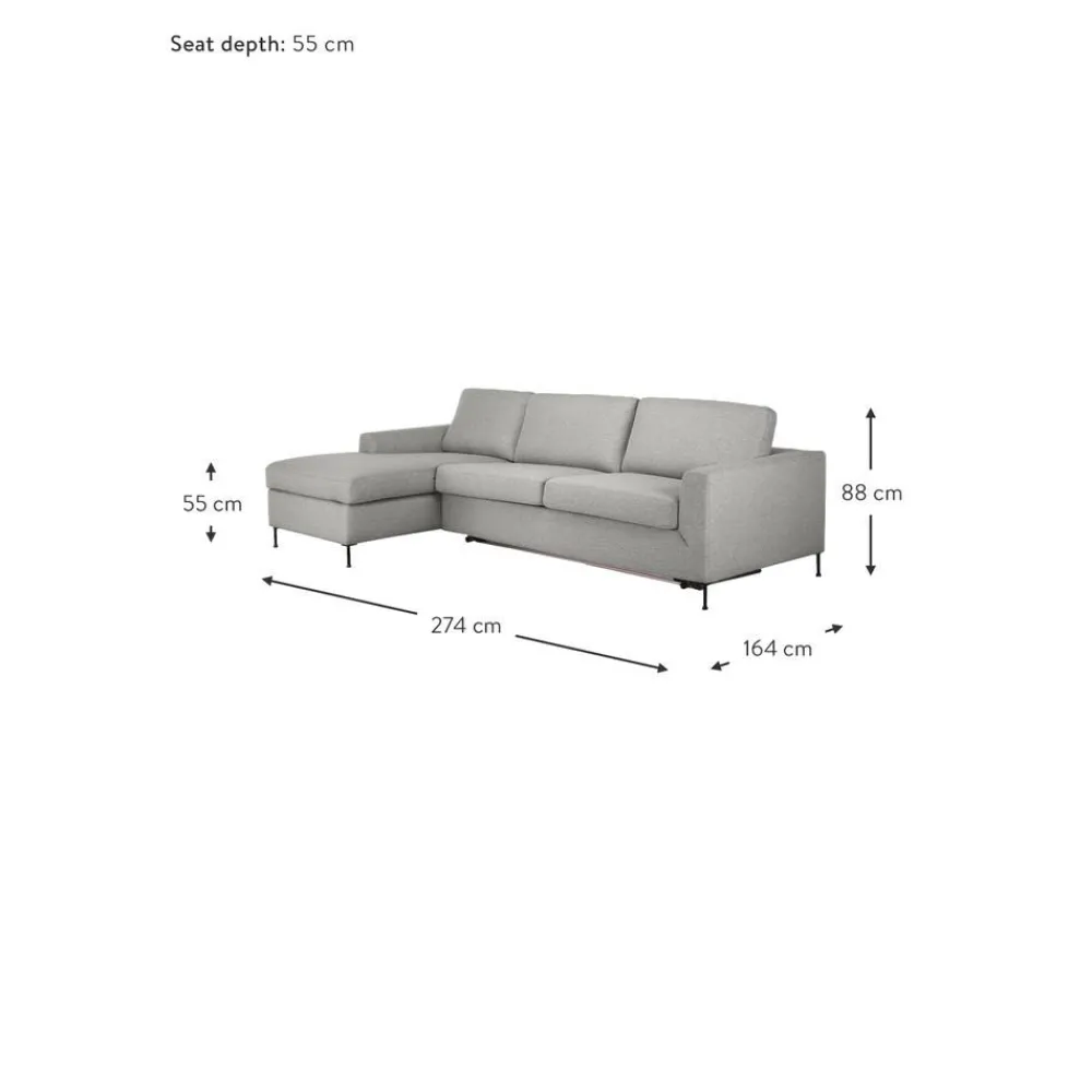 Divano Letto 3 Posti Con Materasso Cucita*Westwing Collection Discount