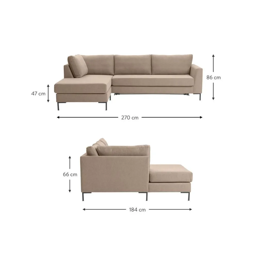 Divano Letto 3 Posti Con Materasso Luna*Westwing Collection Outlet