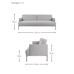 Divano Letto 3 Posti Fluente*Westwing Collection Online