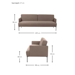 Divano Letto 3 Posti Fluente*Westwing Collection Online