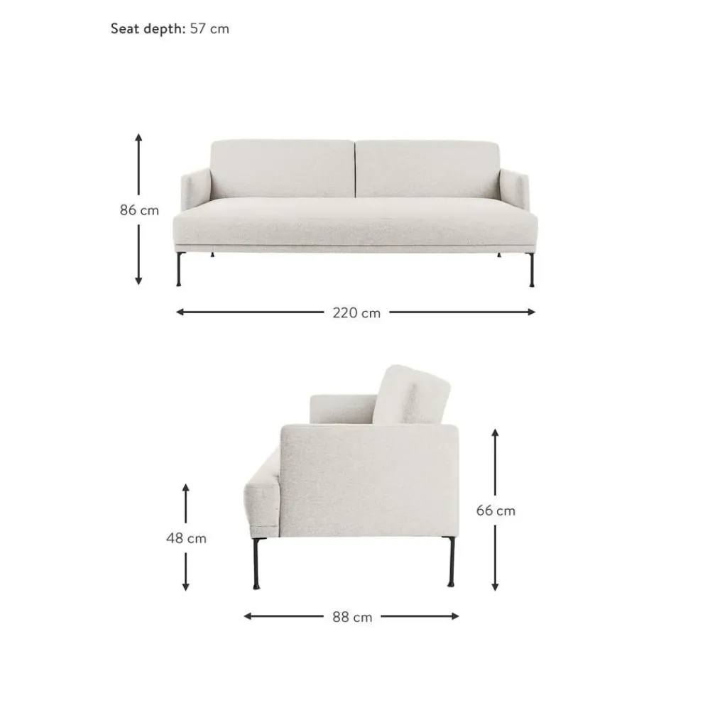 Divano Letto 3 Posti Fluente*Westwing Collection Clearance