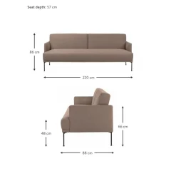 Divano Letto 3 Posti Fluente*Westwing Collection New
