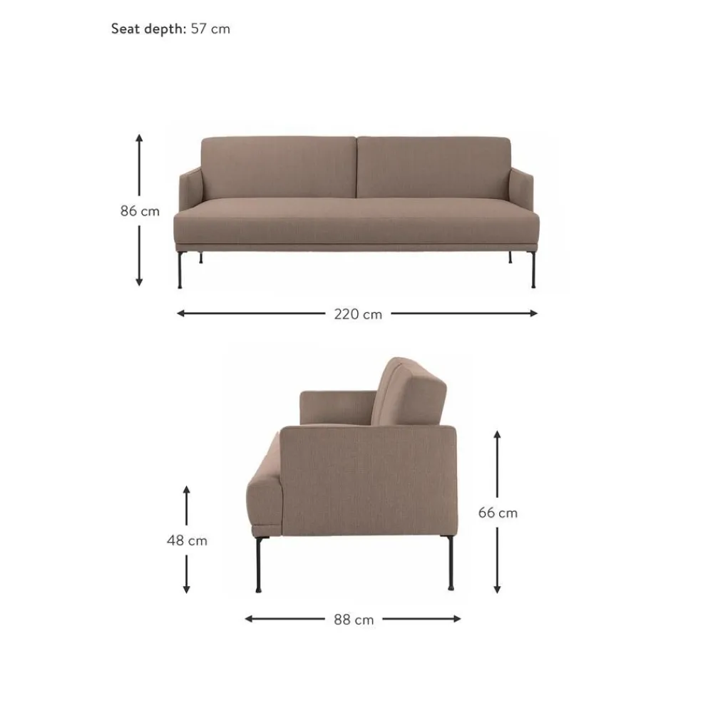 Divano Letto 3 Posti Fluente*Westwing Collection New