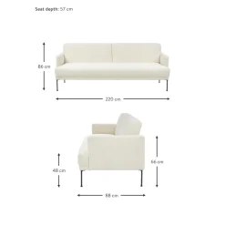 Divano Letto 3 Posti In Teddy Fluente*Westwing Collection Fashion