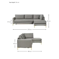 Divano Letto 3 Posti In Velluto Con Materasso Luna*Westwing Collection Sale