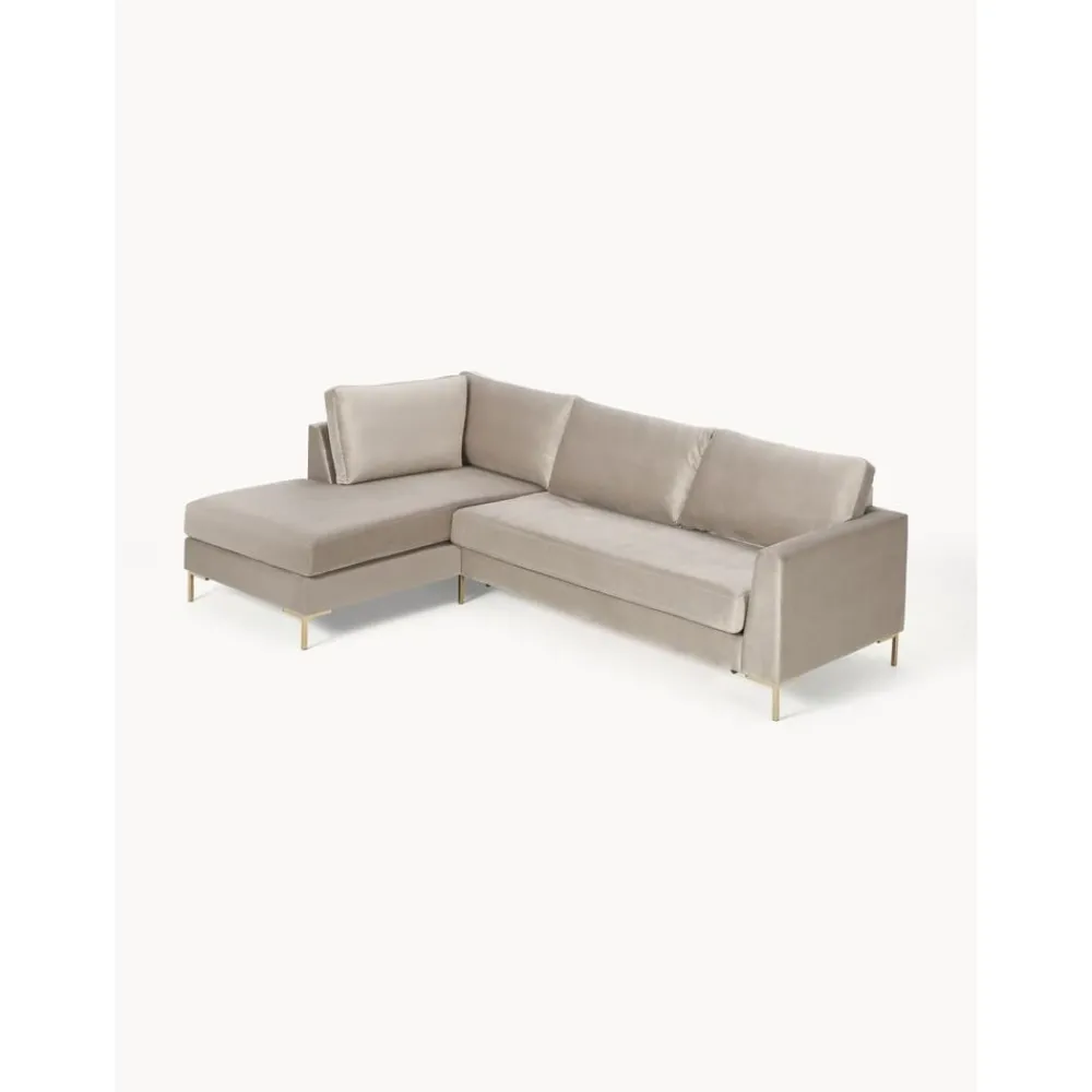 Divano Letto 3 Posti In Velluto Con Materasso Luna*Westwing Collection Fashion