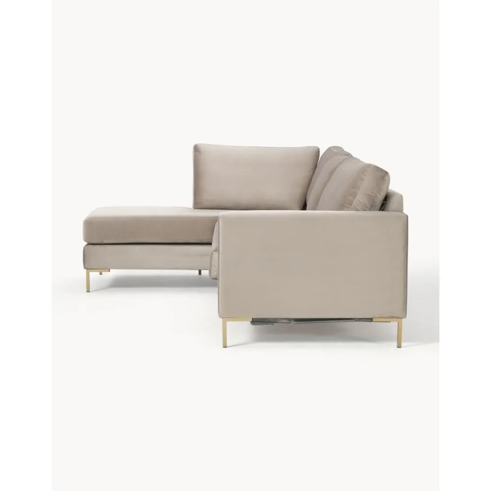 Divano Letto 3 Posti In Velluto Con Materasso Luna*Westwing Collection Fashion