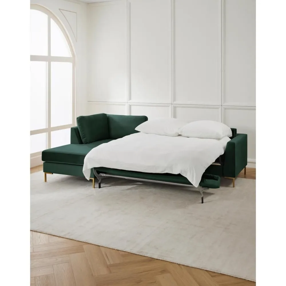 Divano Letto 3 Posti In Velluto Con Materasso Luna*Westwing Collection Sale