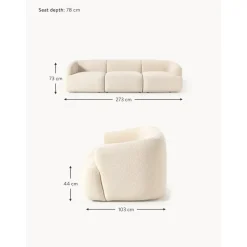 Divano Modulare Componibile 3 Posti In Boucle Sofia*Westwing Collection Fashion