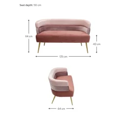 Divano Retro 2 Posti In Velluto Sandwich*Kare Design Best