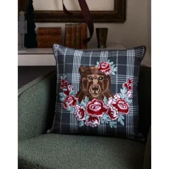 Federa Arredo A Quadri Con Bordino Bear*Westwing Collection Discount