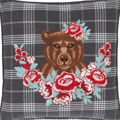 Federa Arredo A Quadri Con Bordino Bear*Westwing Collection Discount