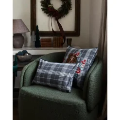 Federa Arredo A Quadri Con Bordino Bear*Westwing Collection Discount