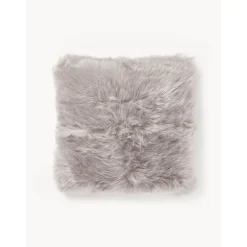 Federa Arredo In Soffice Ecopelliccia Liscia Grigio Chiara Mathilde*Westwing Collection New