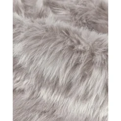 Federa Arredo In Soffice Ecopelliccia Liscia Grigio Chiara Mathilde*Westwing Collection New