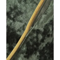 Federa Arredo In Velluto Verde Scuro Con Bordino Enid*Westwing Collection Hot