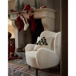 Federa Arredo In Velluto Con Motivo Natalizio E Nappe Skyler*Westwing Collection New