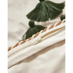 Federa Arredo In Velluto Con Motivo Natalizio E Nappe Skyler*Westwing Collection New