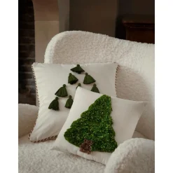 Federa Arredo In Velluto Con Motivo Natalizio E Nappe Skyler*Westwing Collection New