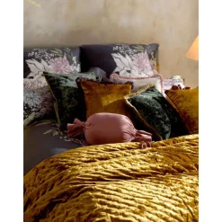 Federa Arredo In Velluto Verde Scuro Con Frange Cyrus*Westwing Collection Clearance