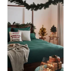 Federa Arredo Reversibile Ricamata Con Retro A Quadri North Pole*Westwing Collection Online