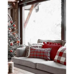Federa Arredo Reversibile Ricamata Con Retro A Quadri North Pole*Westwing Collection Online