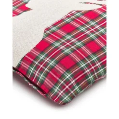 Federa Arredo Reversibile A Quadri Con Motivo Cervo Donner*Westwing Collection New