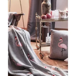 Federa Natalizia A Maglia Con Fenicottero Flamingo*Westwing Collection Hot