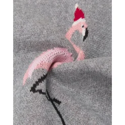 Federa Natalizia A Maglia Con Fenicottero Flamingo*Westwing Collection Hot
