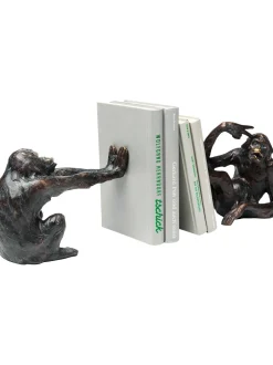 Fermalibri Fatti A Mano Scimmia 2 Pz