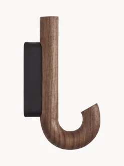 Gancio Da Parete In Legno Di Noce Umbrella, In Diverse Dimensioni