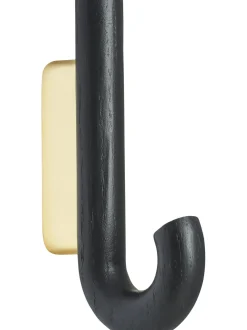 Gancio Da Parete In Legno Di Quercia Umbrella, In Diverse Dimensioni